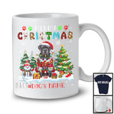 Personalized Merry Christmas; Lovely Custom Name Santa Cane Corso Owner; Plaid X-mas T-Shirt