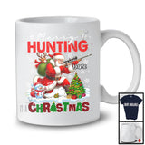 Personalized Merry Hunting; Joyful Christmas Custom Name Santa Hunting Lover T-Shirt