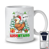 Personalized Merry Kissmyass; Sarcastic Christmas Santa Reindeer Chicken Ass; Farmer Family T-Shirt