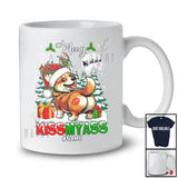 Personalized Merry Kissmyass; Sarcastic Christmas Santa Reindeer Corgi Ass; Farmer Family T-Shirt