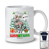 Personalized Merry Kissmyass; Sarcastic Christmas Santa Reindeer Donkey Ass; Farmer Family T-Shirt