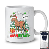 Personalized Merry Kissmyass; Sarcastic Christmas Santa Reindeer Horse Ass; Farmer Family T-Shirt