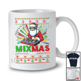 Personalized Merry Mixmas; Amusing Christmas Santa DJ Player Dancing; Sweater Custom Name Family T-Shirt