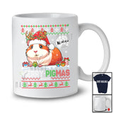 Personalized Merry Pigmas; Fantastic Christmas Sweater Custom Name Santa Guinea Pig T-Shirt