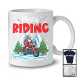 Personalized Merry Riding; Fantastic Christmas Custom Name Santa Go Riding; Winter Outside T-Shirt