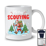 Personalized Merry Scouting; Fantastic Christmas Custom Name Santa Go Scouting; Winter Outside T-Shirt