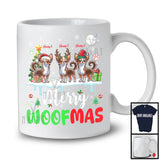 Personalized Merry Woofmas; Awesome Christmas Custom Name Three Chihuahua Owner; Snow T-Shirt