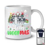 Personalized Merry Woofmas; Awesome Christmas Custom Name Three Great Dane Owner; Snow T-Shirt