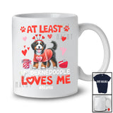 Personalized My Bernedoodles Loves Me; Lovely Valentine Hearts; Custom Name Single Family T-Shirt