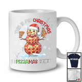 Personalized My Christmas Pizzamas Shirt; Lovely Custom Name Santa Pizza Snowman; Baker T-Shirt