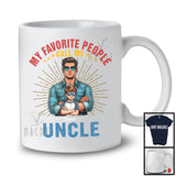 Personalized My Favorite People Call Me Uncle, Lovely Father's Day Grandkids Custom Name T-Shirt