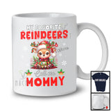 Personalized My Favorite Reindeers Call Me Mommy; Fantastic Christmas Custom Name Family; Snow T-Shirt