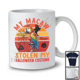 Personalized My Macaw Stolen My Halloween Costume; Horror Bird Pumpkin Custom Name T-Shirt