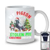 Personalized My Pigeon Stolen My Christmas Sweater; Lovely Custom Name Bird T-Shirt