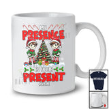 Personalized My Presence Is Your Present; Wonderful Christmas Tree Custom Name Elf; Family T-Shirt