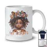 Personalized My Roots; Wonderful Black History Month Custom Name Afro Girl; Melanin African T-Shirt