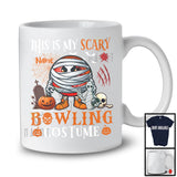 Personalized My Scary Bowling Costume; Cool Halloween Custom Name Mummy Ball; Sports T-Shirt