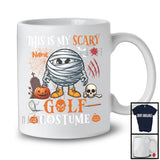 Personalized My Scary Golf Costume; Cool Halloween Custom Name Mummy Ball; Sports T-Shirt