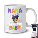 Personalized Nana Of The Brewing Baby, Humorous Halloween Pregnancy Custom Name, Witch Family T-Shirt