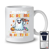 Personalized Nothing Scares Me I'm A Hair Stylist; Lovely Halloween Custom Name Boo Ghost T-Shirt