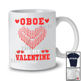 Personalized Oboe Is My Valentine; Amusing Hearts Oboe; Custom Name Musical Instruments Player T-Shirt