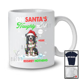 Personalized On Santa's Naughty List; Lovely Christmas Custom Name Border Collie Owner T-Shirt