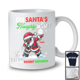 Personalized On Santa's Naughty List; Lovely Christmas Custom Name Santa Owner T-Shirt