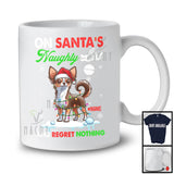 Personalized On Santa's Naughty List; Lovely Christmas Custom Name chihuahua Owner T-Shirt