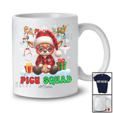 Personalized P.I.C.U Squad; Fantastic Christmas Red Plaid Reindeer Snowing; Custom Name Nurse T-Shirt