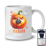 Personalized Pakin; Scary Halloween Cosplay Animal; Custom Name Parrot Pumpkin Face T-Shirt