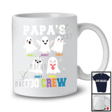 Personalized Papa's Boo Crew, Adorable Halloween Custom Name Grandkids, Ghost Family T-Shirt