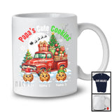 Personalized Papa's Cute Cookies; Joyful Christmas Custom Name Pickup Truck; Family T-Shirt