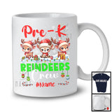 Personalized Pre-K Reindeers Crew; Awesome Christmas Custom Name Students Teacher T-Shirt