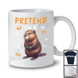 Personalized Pretend I'm A Beaver; Creepy Halloween Custom Name Beaver; Animal Lover T-Shirt