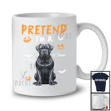 Personalized Pretend I'm A Cane Corso; Humorous Halloween Custom Name Dog Owner T-Shirt