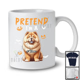 Personalized Pretend I'm A Chow Chow; Humorous Halloween Custom Name Dog Owner T-Shirt