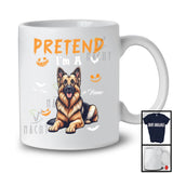 Personalized Pretend I'm A German Shepherd; Humorous Halloween Custom Name Dog Owner T-Shirt