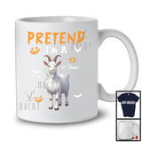 Personalized Pretend I'm A Goat; Humorous Halloween Custom Name Farm Animal; Farmer T-Shirt