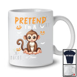 Personalized Pretend I'm A Monkey; Creepy Halloween Custom Name Monkey; Animal Lover T-Shirt