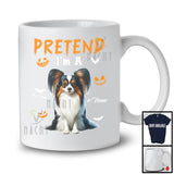 Personalized Pretend I'm A Papillon; Humorous Halloween Custom Name Dog Owner T-Shirt