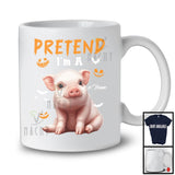 Personalized Pretend I'm A Pig; Humorous Halloween Custom Name Farm Animal; Farmer T-Shirt