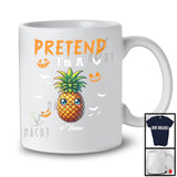 Personalized Pretend I'm A Pineapple; Creepy Halloween Custom Name Pineapple; Vegan T-Shirt