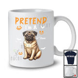 Personalized Pretend I'm A Pug; Humorous Halloween Custom Name Dog Owner T-Shirt