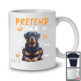 Personalized Pretend I'm A Rottweiler; Humorous Halloween Custom Name Dog Owner T-Shirt