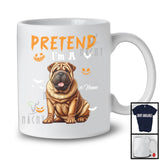 Personalized Pretend I'm A Shar Pei; Humorous Halloween Custom Name Dog Owner T-Shirt