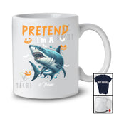 Personalized Pretend I'm A Shark; Creepy Halloween Custom Name Shark; Animal Lover T-Shirt