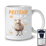 Personalized Pretend I'm A Sheep; Humorous Halloween Custom Name Farm Animal; Farmer T-Shirt