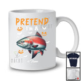 Personalized Pretend I'm A Sockeye Salmon; Creepy Halloween Custom Name Animal Lover T-Shirt