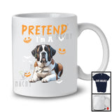 Personalized Pretend I'm A St. Bernard; Humorous Halloween Custom Name Dog Owner T-Shirt