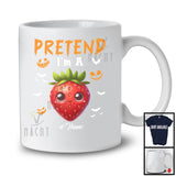 Personalized Pretend I'm A Strawberry; Creepy Halloween Custom Name Strawberry; Vegan T-Shirt